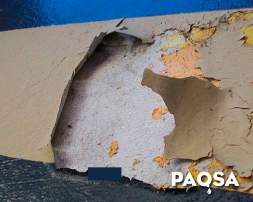 desprendimiento de acabados