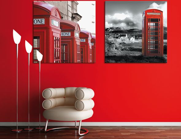 rojo diseño de interiores