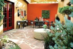 Decoración con color naranja