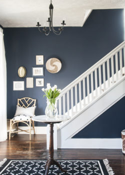 Decoración y color bajo las escaleras