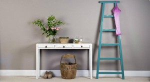 Decoración con escaleras de madera