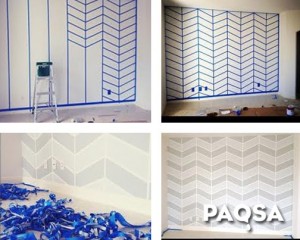 Cómo transformar una pared con cinta y pintura