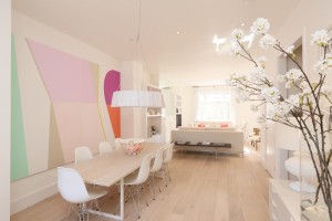El uso de tonos pastel diseño de interiores
