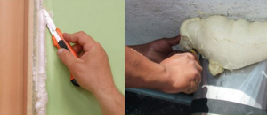 Rellena huecos y espacios entre muros y estructuras