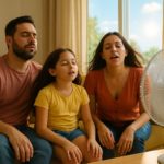 familia tiene mucho calor dentro de su casa